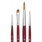 Princeton Velvetouch Series 3950 Synthetic Brushes - Blick Exclusive, Short Handle, Set of 4